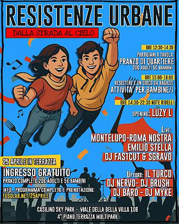 25 aprile 2025 – resistenze urbane: dalla strada al cielo
